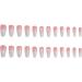 24Pcs/Set Press On Nails Star Pink Gradual Butterfly Long Trapezoidal False Nails Acrylic Fake Nails Full Cover Nails Tips Artificial Finger Manicure Press on nails for Women and Girls - Buy Online on GoSupps.com