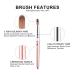 Kads 100% Kolinsky Sable Acrylic Brush | Round Head Ruffled Nail Art Brush (8#) - Perfect for Manicure & Acrylic Application - Buy Online on GoSupps.com