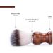 Baronhong Handmade Shaving Brush for Men | Premium Wooden Handle | Ideal for Wet Shaving & Hairdressing | Safety Razor Accessory (Brown M) - Buy Online on GoSupps.com