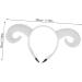 Gogogmee Sheep Horn Headband Head Band Halloween Decor Animal Headdress Halloween Hair Accessory Horn Hairband Funny Hairband Sheep Horn Hair Hoops Hair Decor Photo Prop Cotton White One Size White - Buy Online on GoSupps.com