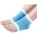 Blue Nylon Ventilated Heel Socks for Women | Spa Foot Cuffs & Cracked Gel Sleeves - Perfect for High Heels - Buy Online on GoSupps.com