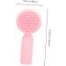Angoily Silicone Face Brush Face Exfoliator Face Scruber Exfoliate for Face Scrubber Facial Exfoliator Silicone Face Scrubber for Women 3d Manual Cleansing Brush Pink Silica Gel - Buy Online on GoSupps.com