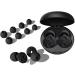 Black Ear Plugs for Noise Reduction | Super Soft Reusable Silicone Hearing Protection - 8 Ear Tips (XS/S/M/L) | 25-33dB Noise Cancelling for Sleep & Noise Sensitivity - Buy Online on GoSupps.com