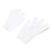 PLAFOPE 1 Pair Moisturizing Gloves Anti- Drying Beauty Mitten Moisturizing Gel Gloves Mittens Cosmetics Black Cotton Gloves Women Overnight Gloves for Dry Hands Moisture Gloves Sebs White