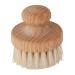 Redecker Natural Pig Bristle Round Face Brush with Oiled Beechwood Handle, 2-Inches