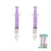 2Pcs Baby Nasal Aspirator 10ml Nasal Irrigator Reusable Silicone Nasal Suction Tip Nasal Irrigator for Baby Nose Cleaner Rinsing Device Safe and Comfortable Purple