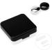 Semme Black Contact Lens Container Kit - Eye Care Holder with Mirror for Travel & Maintenance - Buy Online on GoSupps.com