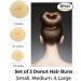 Styla Hair 3 Piece Donut Hair Bun Maker (1 Small 1 Medium 1 Large) Blonde - Buy Online on GoSupps.com