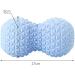 Rous Massage Ball | Peanut Ball for Plantar Fascia & Cervical Vertebra | Deep Muscle Relaxation for Yoga & Physiotherapy - Blue - Buy Online on GoSupps.com