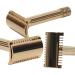 FaTip Dorato Grande Double Edge Safety Razor | Classic Shaving Tool for a Smooth Close Shave | International Shipping Available - Buy Online on GoSupps.com