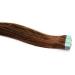 Tape In/On 100% Human Hair Remy Hair Extensions Hair Extension 2.5g / Weft (50cm - 10 Wefts - #6 Medium Brown)