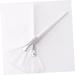 VINTORKY DIY Makeup White Makeup Fan Makeup Fan up for Facial Brush Fan Shape Brushes Brush with Wood Handle Make up Care - Buy Online on GoSupps.com