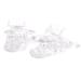 10 Durable Snull Clips & Suspenders - Transparent Pacifier Clips & Badge Holders | High-Quality Handicraft Supplies for International Shipping - Buy Online on GoSupps.com