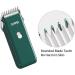 Favrison Dog Grooming Clippers Professional Dog Clippers with 2 Blades for Pet Hair Trimming Rechargeable Cordless Pet Grooming Clippers for Dogs Cats Rabbits (Green) - Buy Online on GoSupps.com
