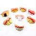 Clispeed 5pcs Funny crazy artificial teeth tear teeth ugly false teeth false artificial teeth requisite toys gnarled teeth for