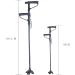 Walking Stick Folding Cane Crutches Multifunctional Crutch Three Adjustable Legs LED Lighted Crutches Foldable Trekking Pole Aluminum Alloy Walking Stick Independence - Buy Online on GoSupps.com