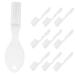 Minkissy 20st prison toothbrush clear toothbrush hand toothbrush cleaning toothbrush toothbrush prison toothbrush portable toothbrush manual spoon soft place travel plastic