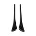 VekkEr yewear Leg Eyeglass Accessories 2 Pairs Eyeglass End Tips Replacement Ear Plugs Tube for Thin Metal Eyeglass Temple Black