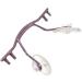 MAYABI Metal Replacement Nose Bridge 1 Piece Metal Eyeglass Nose Bridge Replacement for Rimless Glasses Purple