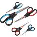 5 x scissors Ultra sharp stainless steel blades with soft comfort handles