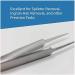 MedBlades Stainless Steel Ingrown Hair Tweezers - Precision Pointed Tip for Men and Women - Surgical Splinter Removal Tool for Ingrown Hair Treatment - Buy Online on GoSupps.com