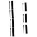POPETPOP 7 Sets Eyelash Comb Lash Wands Eyelash Extension Mascara Metal Comb Separator Eyelash Brush Tool Handle Lash Comb Lash Comb Brush Black Cloth Bag Makeup Brush Multipurpose Woman 15x1.8cmx7pcs Blackx7pcs