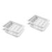 UKCOCO 4 pcs Multi-purpose Household Egg Storage White Case Drawer Type Container Home Refrigerator Fridge Whitex2pcs 26x18cmx2pcs
