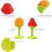 TEKSTAR Silicone Fruit Shape Baby Teething Toys Set - BPA Free, Freezer Safe Teethers to Soothe Infant and Toddler Gums - Buy Online on GoSupps.com