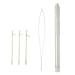 B Baosity For Hair Extension Microring Strands Needle with Loop Hook Set