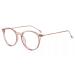 Firmoo blue light glasses without prescription for women blue light filter computer glasses against headaches glare -free round glasses light purple 0.0x light purple