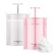 KOVCOAP Foam Maker for Face Wash  Face Wash Foamer  Cleanser Foam Maker  Marshmallow Whip Maker Skin Care  Deep Skincare Cleaner Tools for Travel Household 2 Pieces(Pink and White) 2 Piece Set pink+white