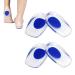 Takuza heel spur inserts 2 pairs of heel cushions orthopedic jet inserts gel insoles to relieve plantar fasciitis heel spur and achilles (L) Blue (L)