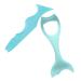 WOONEKY Make Up Stencils 2pcs Heated Lash Curler Silicone Eyeliner Make up Aid Masks Spoon Make up Aid Tools Ruler Usb 15x5.7cm