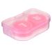 Lentil storage container contact lens container mini box container square mini contact lens container with mirror women colored contact lenses box eyes contact lens tank nice R roze