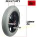 Wheelchair Front Wheel Replacement Front Wheels for Wheelchairs Disabled Solid Tire Wheels 8Mm Bearings 2Pcs/6In/15Cm(8in/20cm) - Buy Online on GoSupps.com