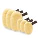 Washaben washable lucrication & cleaning pads reusable pore depth cleaning only with water skin-friendly hypoallergenic Supersoft "Pastel Yellow Edition" 6 Set 6 pieces (1 Pack) Pastel Yellow