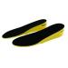 Gatuida PU Material Insoles 1 Pair Shoe Inserts Shoe Lifts Shoe Pads Height Increase Insert Heel Lift Inserts Invisible Insole Women's Can Be Cut Yellow Bottom Black Surface Insoles