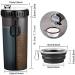 WOMGF 800ML Dog Water Bottle & Travel Bowls - 2-in-1 Portable Pet Drinking Solution for On-the-Go Dogs - Black - Buy Online on GoSupps.com