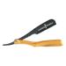 Professional Razor Holder Ultra 3mm Exposed straight razor holder short and long blades capable safe clip system (Gold)