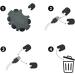 24pcs Oticon Prowax Minifit Wax Guard Filters Replacement (1mm) - 100% Compatible w/ Oticon Hearing Aids - Fits Ria, Nera, Alta, Siya, MiniRite - Hearing Aid Accessories (24pcs4pack) - Buy Online on GoSupps.com