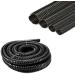 Love Aquatics 1.25 Inch (32mm) Black Corrugated Flexible Hose Fish Pond Pump Marine Flexi Pipe (5 Metre)