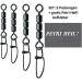 Buy Jenzi High-Speed Vertebrae Set - 2 Packs (12 Pieces) with Fastlock Carabiner Black Nickel Size 10 12 kg | Free Petri Heil! Sticker - International Shipping Available - Buy Online on GoSupps.com