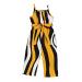 Toddler Girls Sleeveless Casual T Shirt Vest Tops Stripe Prints Shorts Outfits Baby Stuff for Girls Yellow-b 3-4 Years