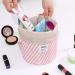 Xiangate Barrel Shaped Cosmetic Bag for Travel | Stylish White Flamingo Make-up & Brush Storage | Hangable Cultural Bags with Cord - Buy Online on GoSupps.com