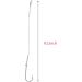 20pcs Fishing Hook Rigs - Nylon-Coated Line Leader with Stainless Steel Hook - Buy Online on GoSupps.com