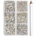 Beadsland 7200PC Flatback Rhinestones - Clear Nail Gemstones for Handicrafts Mixed Sizes SS3-SS10 includes Wax Pencil Kit - Buy Online on GoSupps.com