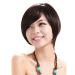 JS Wigs Synthetic Hair Wig with Bangs | Blue Side Part Wig - 13cm (5 Inch) Cap | International Shipping - Buy Online on GoSupps.com