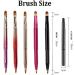 Exquisite Professional Lip Brush Applicators-Retractable Lipstick Brushes- Lipstick Gloss Makeup Brush Tool For Women and Girls (Two-Head-Black) - Buy Online on GoSupps.com