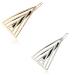 YAZILIND Simple Design Metal Alloy Hair Clips Clamps Set Women Hair Clips Accessories Geometric Triangle Shape Hairpins for Girls