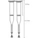 Crutches for Adults Underarm Underarm Crutches for Adjustable Crutch Underarm Crutches Elderly Walker Cane Walking Stick Elderly Non- Slip feet for Adults and Teenager Great for Tr Lucky Star - Buy Online on GoSupps.com